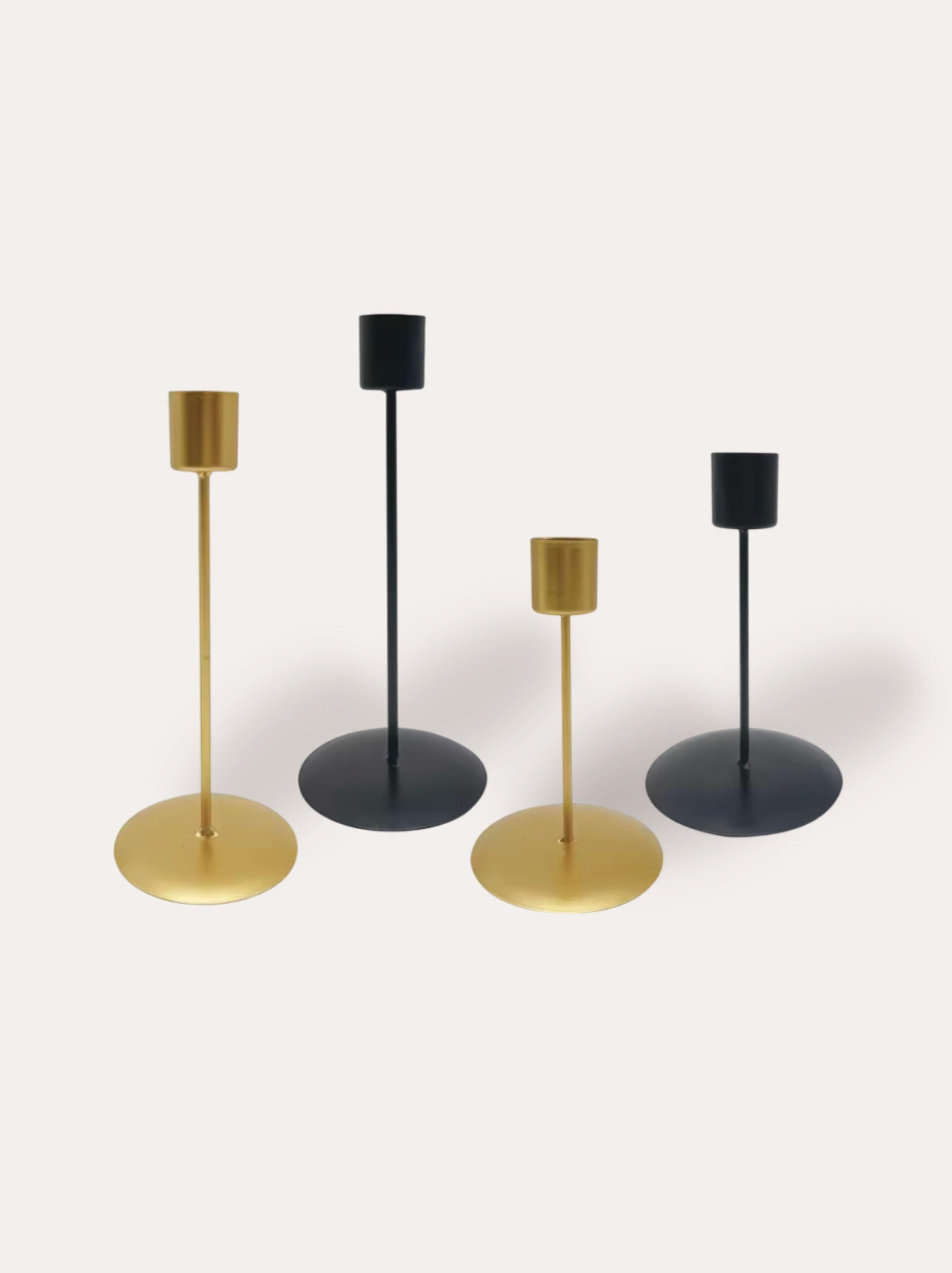 Minimalistic Iron Candle Holders