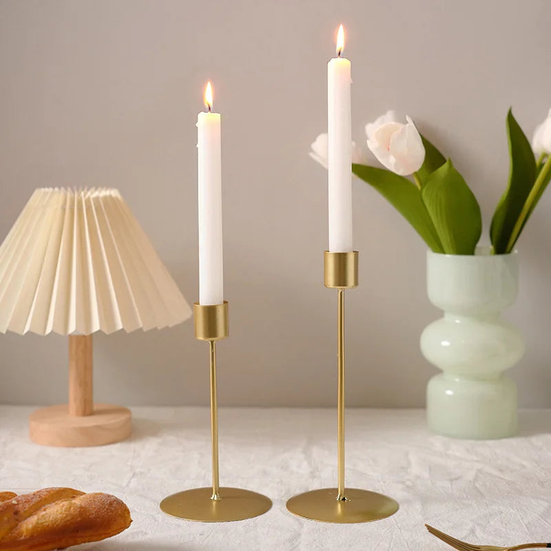 Minimalistic Iron Candle Holders