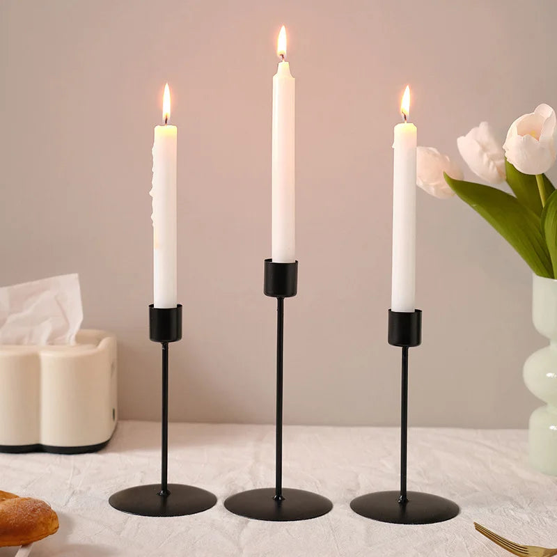 Minimalistic Iron Candle Holders