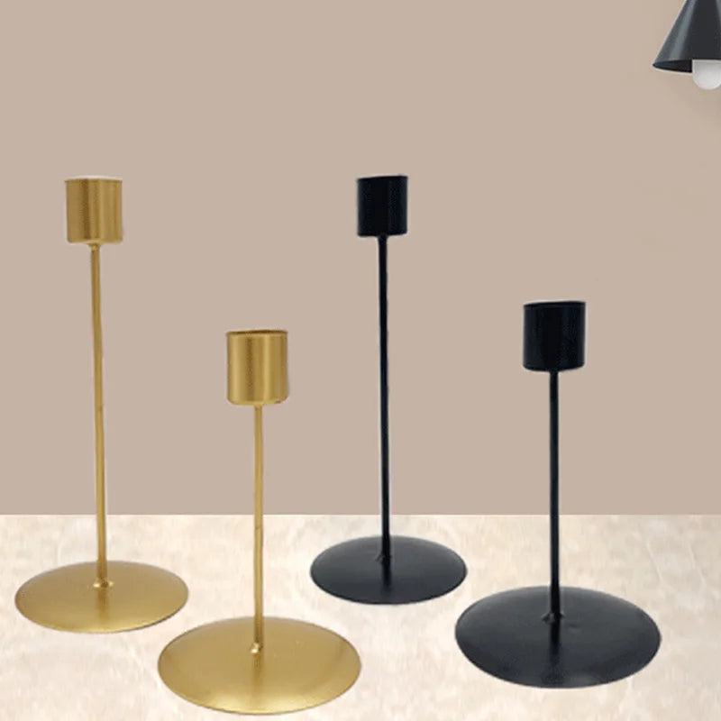 Minimalistic Iron Candle Holders