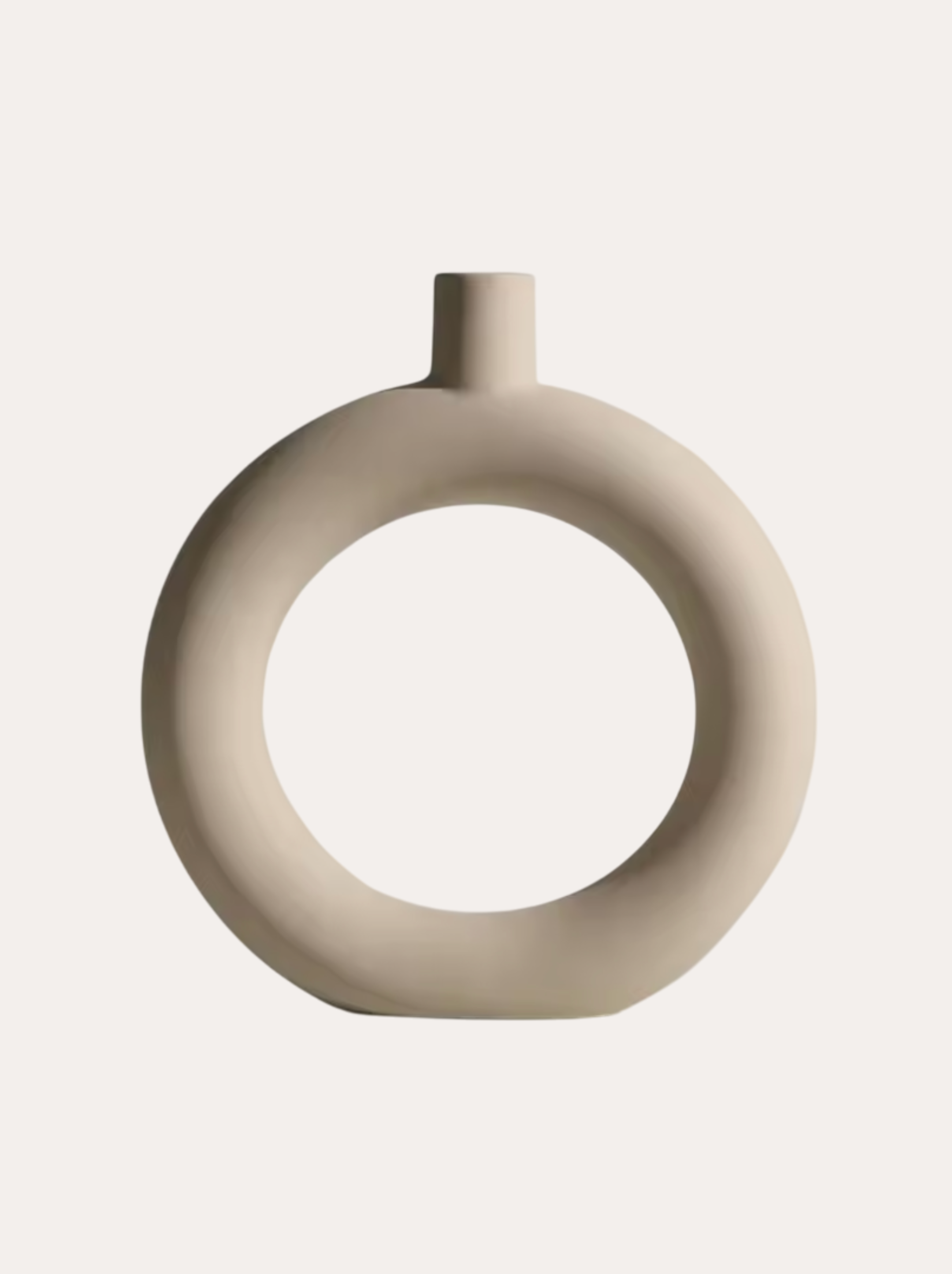 Circular Loop Ceramic Vase